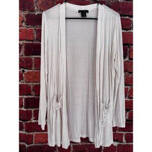 White Flowy Cardigan